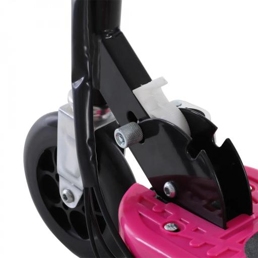 Patinete Eléctrico Plegable para Niños y Adolescentes de +7 Años con Manillar Ajustable en Altura 78x37x87-95 cm Rosa [7]