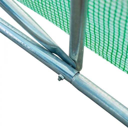 Invernadero de Túnel 8x3x2 m Invernadero de Jardín con 12 Ventanas y Puerta Enrollable Acero y PE 140 g/m² Verde [5]