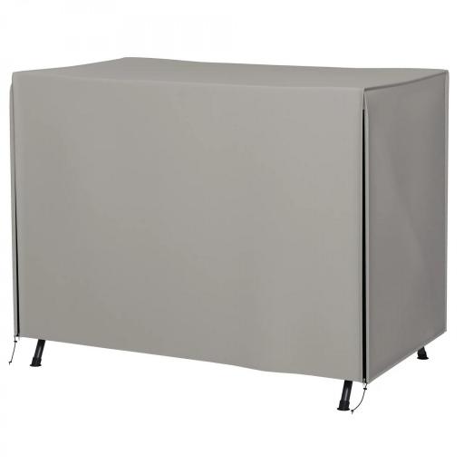 Funda para Balancín de Jardín con Cremallera Cubierta para Muebles de Exterior 205x124x164 cm Gris Claro [8]