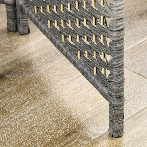 Separador de Ambientes de 6 Paneles Biombo Plegable 270x180 cm Pantalla de Privacidad de Polipropileno Gris Mixto [7]