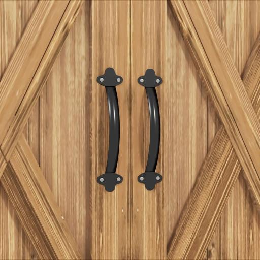 Caseta de Jardín Exterior de Madera con 2 Puertas Magnéticas para Almacenamiento de Herramientas 77x55x72 cm Marrón [7]