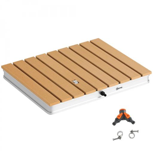 Ducha de Jardín de Suelo 70,5x55 cm con Chorro hasta 4 m con Estructura de Aluminio Resistente a los Rayos UV [9]