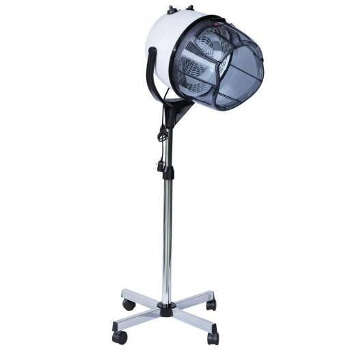 Secador de Pelo Profesional 1180W Secador de Casco con Altura Ajustable Temperatura Regulable Temporizador Capucha y Ruedas Climazon Peluquería para Cuidado del Cabello Blanco [8]