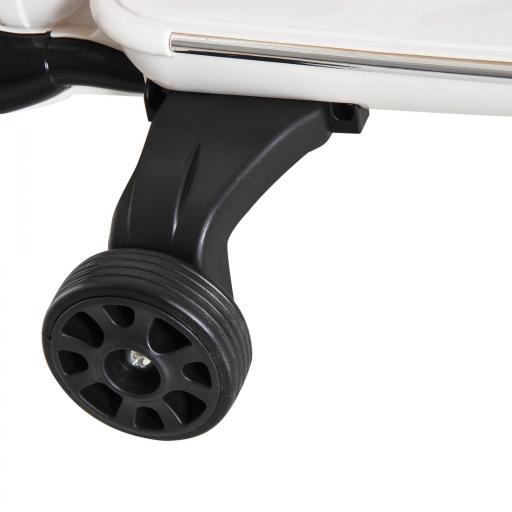 Moto Eléctrica para Niños de 3-6 Años con Licencia VESPA Moto de Batería para Niños con Música Velocidad 2-3 km/h y Bocina Carga 25 kg Blanco [7]