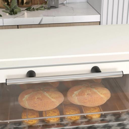 Mini Horno Eléctrico 9L Horno Eléctrico Sobremesa 750W con Temperatura Ajustable Temporizador 35x24,6x20 cm Blanco Crema [2]