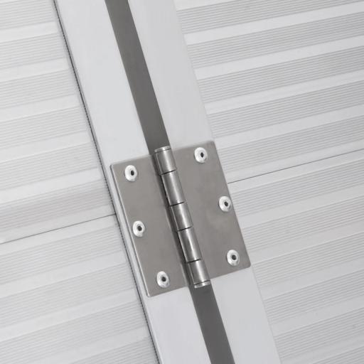 Rampa para Sillas de Ruedas Plegable 91 cm Carga 270 kg Rampa Portátil de Aluminio con Bordes de Seguridad Plata [2]