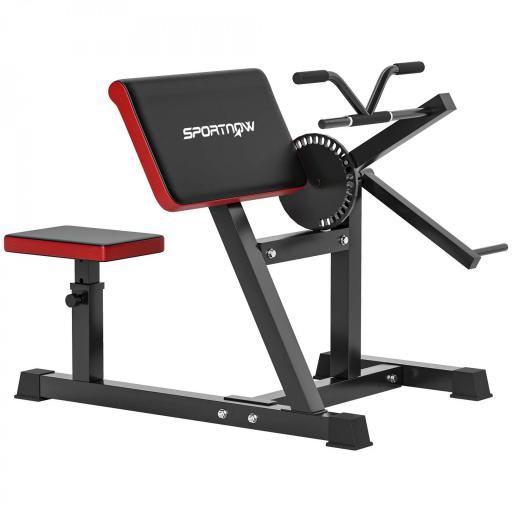 Máquina de Bíceps y Tríceps 2 en 1 Banco de Curl Predicador con Asiento y Apoyo de Codo Ajustables para Gimnasio Casa [10]