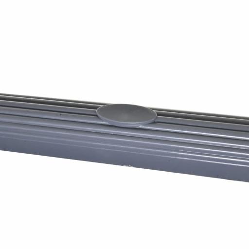 Carrito Auxiliar con Ruedas de Aleación de Aluminio Carrito de Cocina de 3 Niveles Carrito de Almacenamiento Carga 105 kg para Comedor Sala Baño 88x44x93 cm Gris [6]
