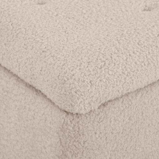 Banco de Pie de Cama Baúl de Almacenaje para Dormitorio con Tapa Abatible y Patas de Madera 95x38x45 cm Crema [4]