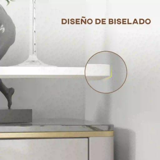 Mesa Alta de Bar Redonda Mesa de Cocina Moderna con Encimera Laminada y Marco de Acero para 2 Personas Ø60x102 cm Blanco [4]