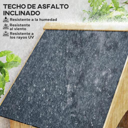 Caseta Jardín Exterior de Madera 77,5x54,2x179,5 cm 0,3 m² para Almacenaje de Herramientas con Estantes Puertas Natural [2]