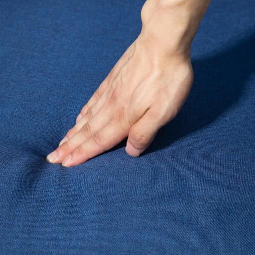 Sillón Reclinable Manual Sofá Individual con Reclinación hasta 155º Carga 150 kg Azul [7]