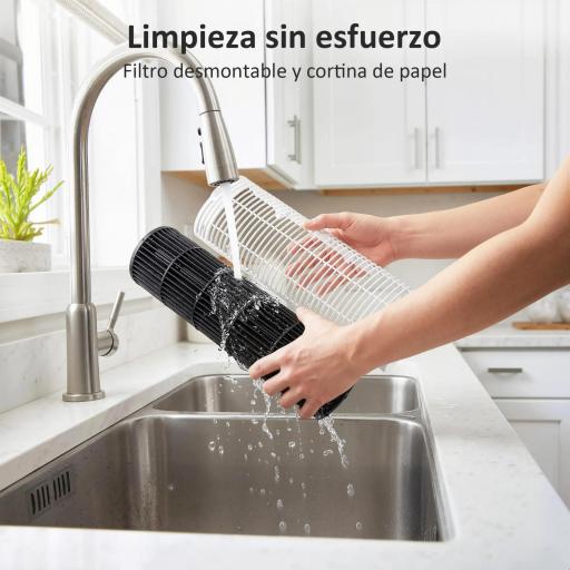 Climatizador Evaporativo 3 en 1 con Depósito de 3 L Oscilación 48° 3 Velocidades 3 Modos Temporizador 12h Blanco [2]