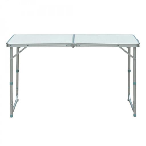 Mesa de Camping Plegable convertible en Maleta Altura Regulable para Picnic 120x60x54-70 cm con Marco de Aluminio [7]