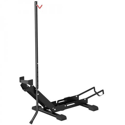 Soporte para Bicicletas de Acero Aparca Bicis de Suelo Plegable Portátil para Casa Garaje Taller 75x41x71-81 cm Negro [6]