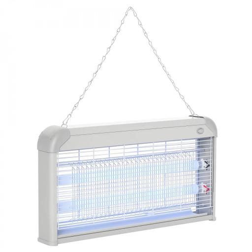 Lámpara Antimosquitos Eléctrico 30W Mata Mosquitos Eléctrico con Luz UV Efecto 60 m² 48,5x8,5x26,5 cm Gris [9]