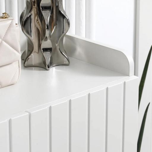 Mueble Zapatero con 2 Puertas Armario de Zapatos para 15 Pares de Zapatos para Pasillo Entrada 60x33x100cm Blanco [6]