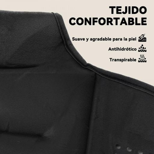 Chaleco Lastrado 8 kg Transpirable con Correas Ajustables y Bandas Reflectantes para Entrenamiento Fuerza Jogging Negro [2]