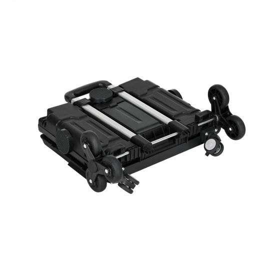 Carrito de la Compra Plegable con 2 Ruedas para Subir Escaleras Ángulo y Longitud de Mango Ajustable 48x43x95 cm Negro [6]