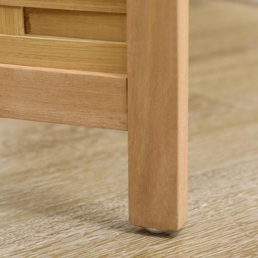 Biombo de 3 Paneles Plegable 120x1,8x170 cm Separador de Ambientes de Bambú Estilo Rústico Natural [3]