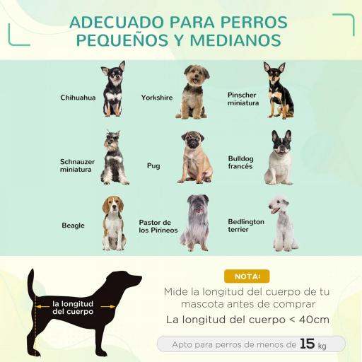 Cama Elevada para Perros Plegable Cama para Mascotas Pequeños Medianos con Tela de Malla Transpirable Marco de Acero para Interior Exterior 92x56,5x19,5 cm Negro [4]