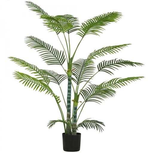 Planta Artificial Decorativa 170 cm Palmera Artificial con Maceta y Hojas para Interior Verde [4]
