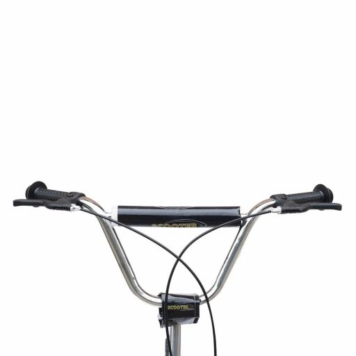 Patinete Scooter para Niños de +5 Años con Neumáticos Inflables Grandes de 16 Pulgadas con Frenos y Manillar Ajustable en Altura 143x58x92-100 cm Negro [3]