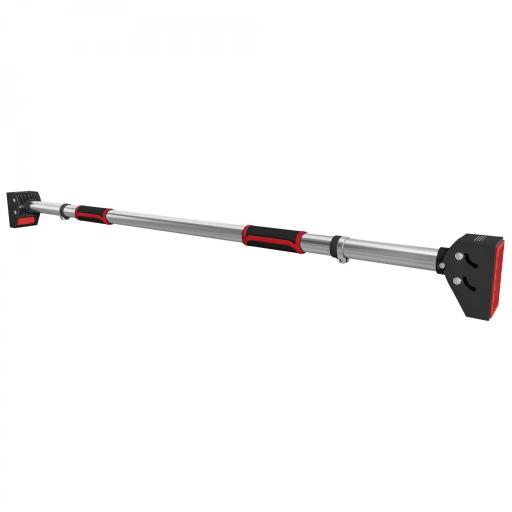 Barra para hacer Dominadas para Puerta Ajustable de 95 cm a 123 cm Carga 200 kg para Ejercicio y Entrenamiento Negro [9]