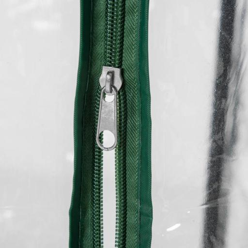 Invernadero con Puerta Enrollable y Estructura de Acero Invernadero de Jardín Terraza Patio 100x50x150 cm Transparente [3]