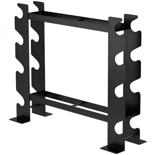 Soporte para Mancuernas de 4 Niveles Estante de Pesas de Acero Resistente para Gimnasio Casa Carga 200 kg 70x21x55 cm [9]