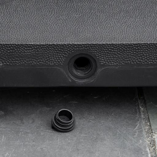 Base de Sombrilla con 4 Ruedas Bloqueables Soporte de Parasol Rellenable de Arena 18 kg o Agua 16 kg para Jardín Patio Terraza 45x45x39 cm Negro [8]