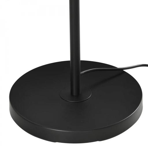 Lámpara de Pie para Salón con Pantalla de Cuerda de Papel para Salón Dormitorio Ø26x164 cm Natural y Negro [7]