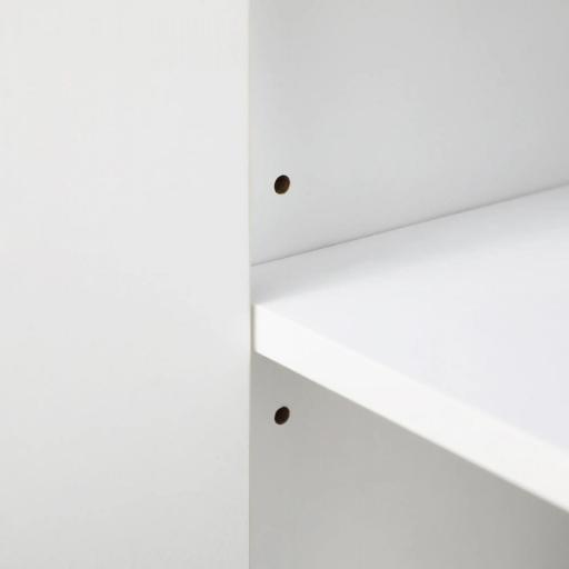 Mueble Aparador con 3 Puertas Estantes Ajustables y Cierre Suave Soporte para Televisores 120x35x85 cm Blanco [8]