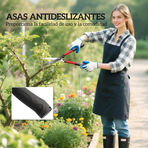 Juego de Herramientas Jardinería de 3 Piezas con Tijeras de Jardín Cortarramas Tijeras de Podar y Mangos de Goma Ligera [6]
