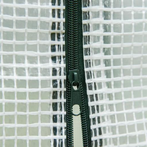 Invernadero de Exterior con Ventanas y Marco de Acero Invernadero para Cultivar Tomates Flores 200x76x168 cm Blanco [6]