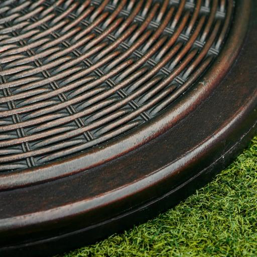 Base para Sombrilla de Jardín Peso Neto 13 kg Soporte de Parasol de Cemento Retro para Postes de 35mm/38mm/48mm para Terraza Patio Exterior Ø48x34 cm Bronce [7]