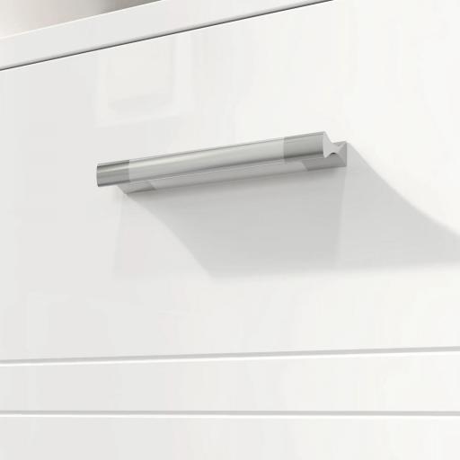 Mueble para Debajo del Lavabo Armario de Baño de Pared con 2 Puertas y Estante Interior Ajustable Estilo Moderno 60x30x62,5 cm Blanco [3]