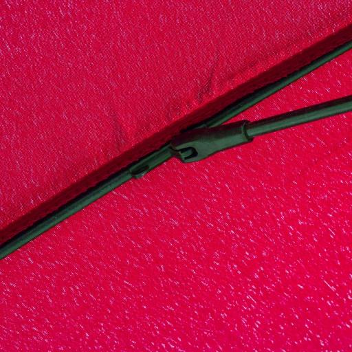 Sombrilla de Jardín Ø250x240 cm con Manivela Parasol con Ángulo Inclinable con 18 Varillas para Exterior Rojo Burdeos [2]