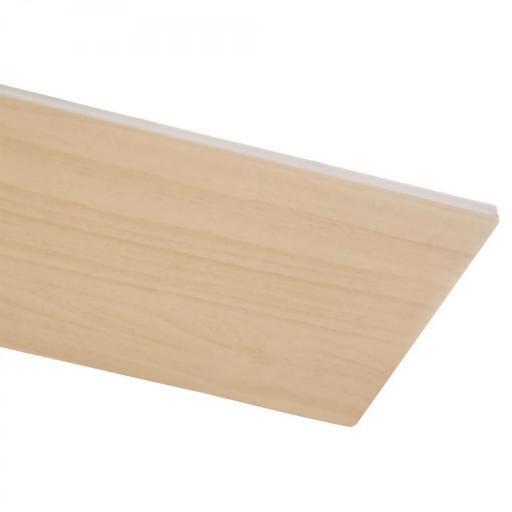Ventilador de Techo Motor AC 48W con Luz LED Mando a Distancia 3 Velocidades y 3 Aspas de Madera Ø112x25 cm Blanco [2]