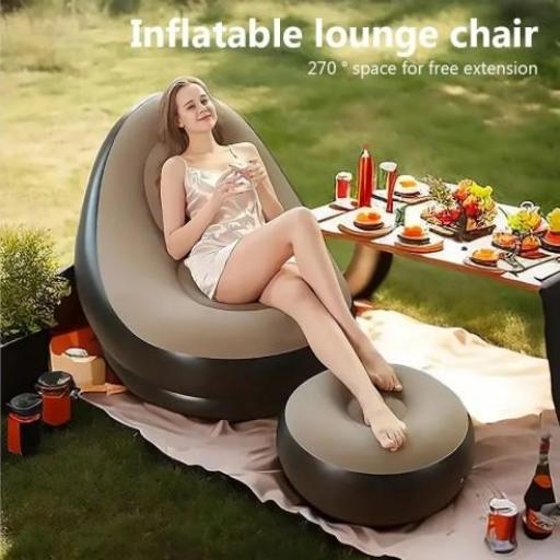 Sillon con reposapiés hinchable [0]
