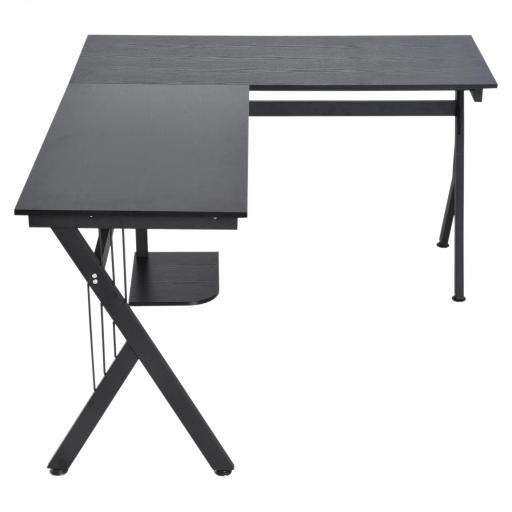 Mesa de Ordenador PC de Tabla de Madera Mesa Esquinera de Angulo para Oficina Dormitorio Hogar Escuela [7]