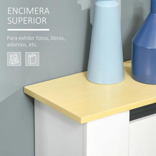 Cubreradiador de MDF Cubierta para Radiador para Salón Dormitorio Pasillo 78x19x83 cm Blanco [6]