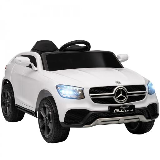 Coche Eléctrico para Niños Mercedes-Benz GLC Coupé 12V Mando a Distancia 2,4 G Motor Doble MP3 Blanco [9]