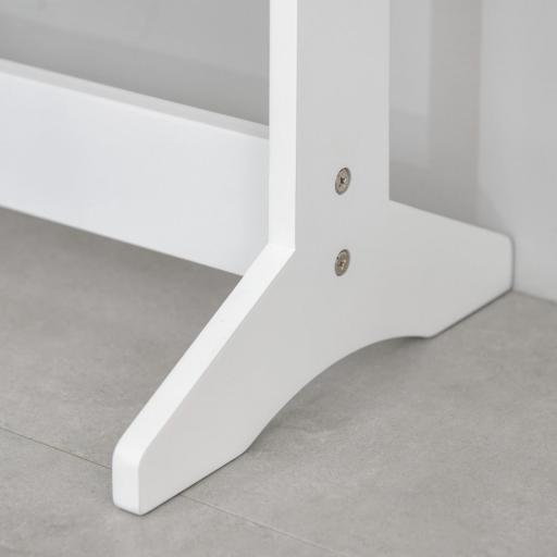 Espejo Joyero de Pie con 16 Luces LED y Ángulo Ajustable Organizador de Joyas con Estantes 36x30x136 cm Blanco Cálido [7]