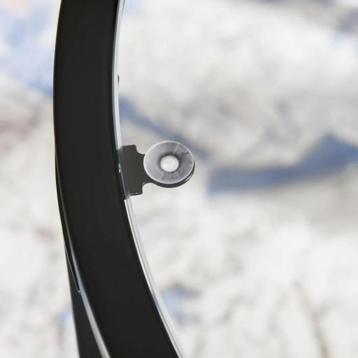 Juego de 2 Mesas Nido Mesas de Centro Redondas Tablero de Cristal Templado Marco de Acero Negro y Transparente [6]