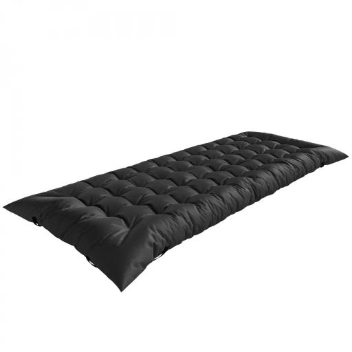 Esterilla de Camping Plegable Portátil con Correas Antideslizante para Cama de Camping Tienda Viajes Negro [10]
