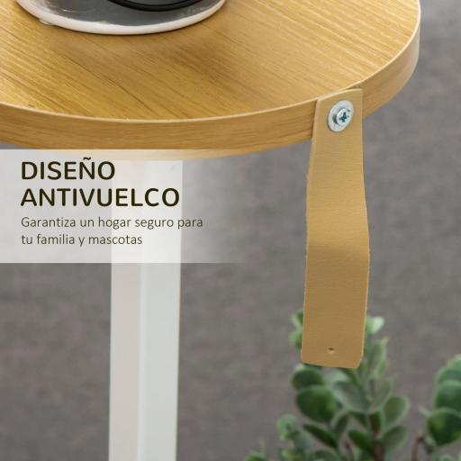 Soporte para Plantas de 4 Niveles Estantería para Macetas para Interior y Exterior 40x40x95,5 cm Natural [8]