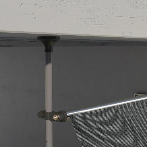 Toldo Manual Retráctil para Balcón 300x120x210-300 cm con Manivela Altura Ajustable Impermeable y Anti-UV Gris Oscuro [7]