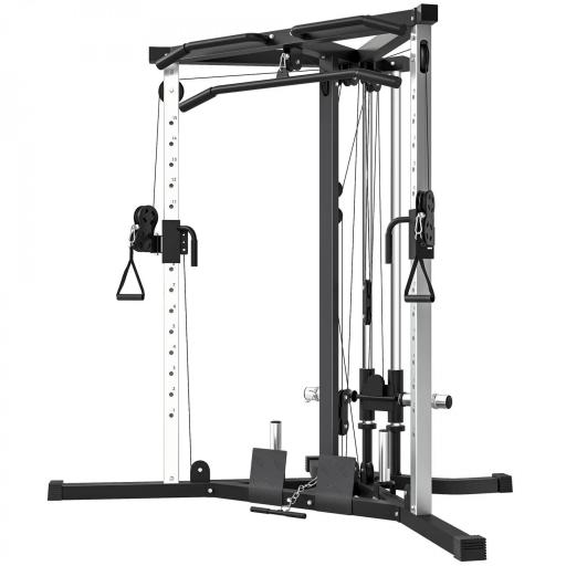 Máquina de Multiestación Musculación Entrenamiento Carga 120 kg 170x139x200 cm Negro [9]