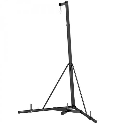 Soporte para Saco de Boxeo Plegable con Altura Ajustable para Entrenamiento en Casa Carga 60 kg 170x90x182-225 cm Negro [8]